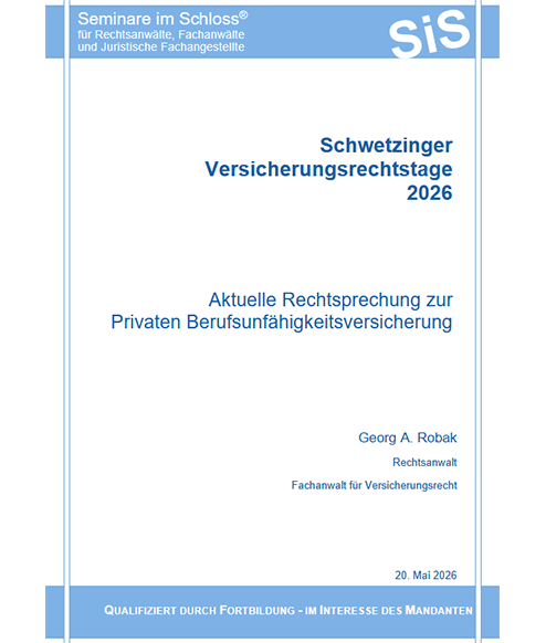 Schwetzinger Versicherungsrechtstage 2026